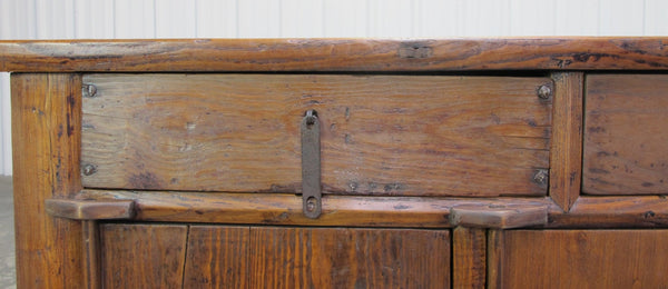 19th Century Rustic Elm Buffet - Dyag East