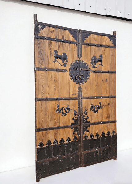 19th Century Temple - Style Doors with Ironwork - Dyag East