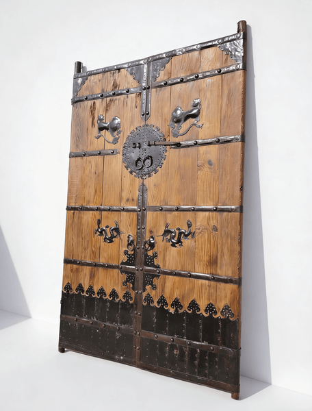 19th Century Temple - Style Doors with Ironwork - Dyag East