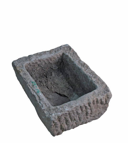 20" Inch Long Hand Chiseled Stone Trough 24 - 16 - Dyag East