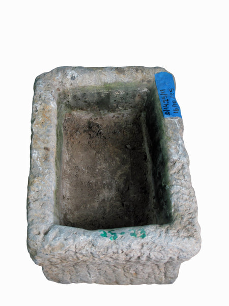 20" Inch Long Hand Chiseled Stone Trough 24 - 23 - Dyag East