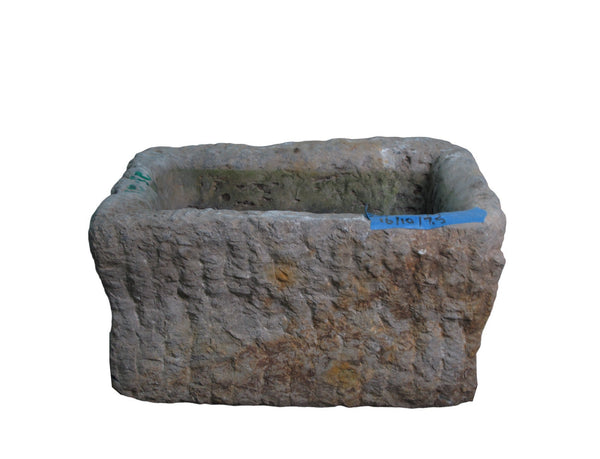 20" Inch Long Hand Chiseled Stone Trough 24 - 23 - Dyag East