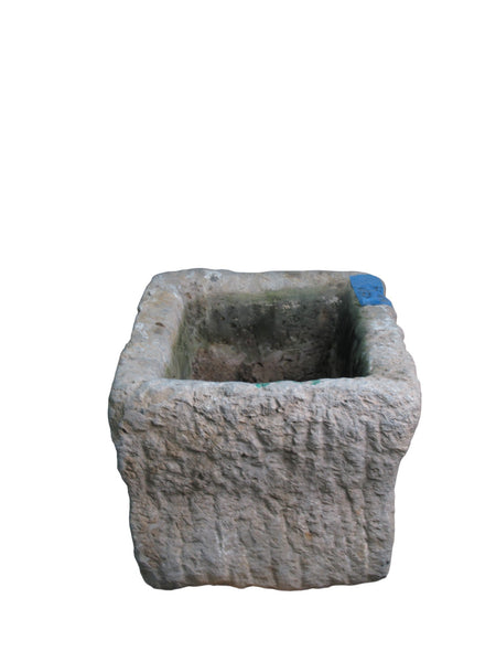 20" Inch Long Hand Chiseled Stone Trough 24 - 23 - Dyag East