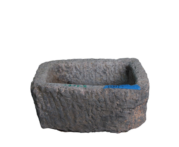 22" Inch Long Hand Chiseled Stone Trough 11 - 2 - Dyag East