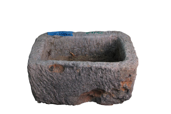 22" Inch Long Hand Chiseled Stone Trough 11 - 2 - Dyag East