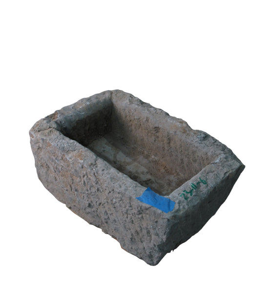 22" Inch Long Hand Chiseled Stone Trough 11 - 6 - Dyag East