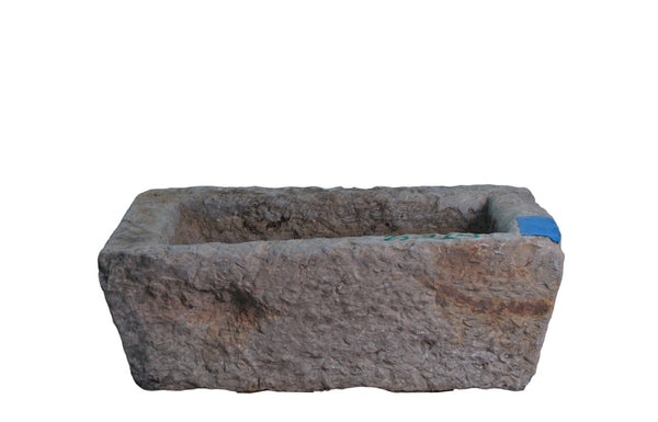 22" Inch Long Hand Chiseled Stone Trough 22 - 1 - Dyag East