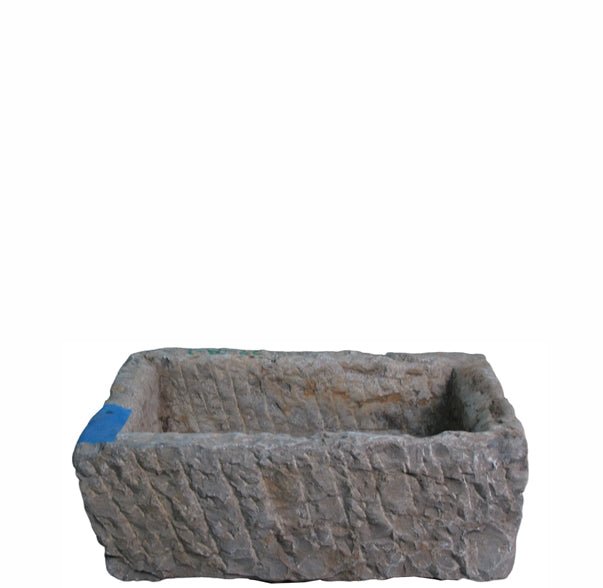 22" Inch Long Hand Chiseled Stone Trough 22 - 2 - Dyag East