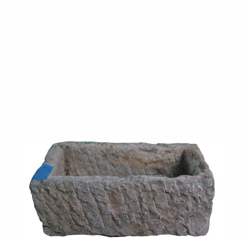 22" Inch Long Hand Chiseled Stone Trough 22 - 2 - Dyag East