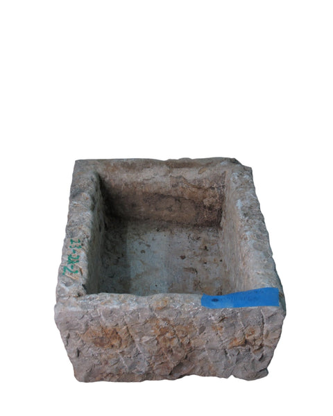 22" Inch Long Hand Chiseled Stone Trough 22 - 2 - Dyag East