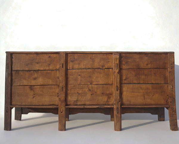 3 Door Black Farmer's Sideboard - Dyag East