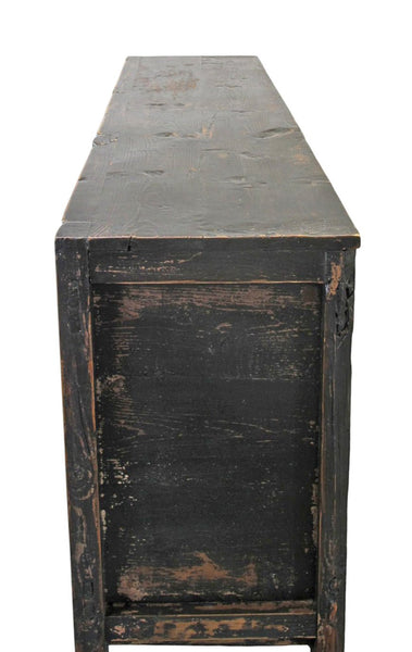 3 Door Black Farmer's Sideboard - Dyag East