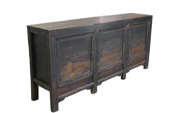 3 Door Black Farmer's Sideboard - Dyag East