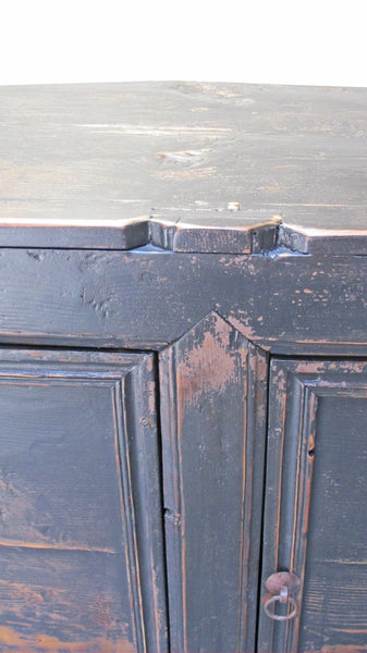 3 Door Black Farmer's Sideboard - Dyag East