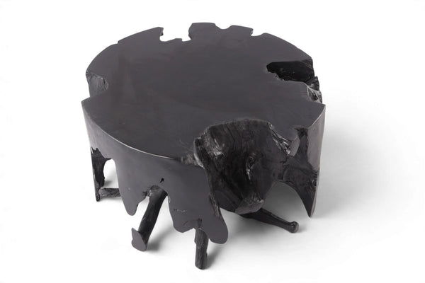 30” Diameter Black Teak Root Coffee Table 2 - Dyag East