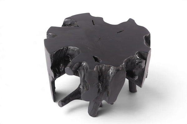 30” Diameter Black Teak Root Coffee Table 3 - Dyag East