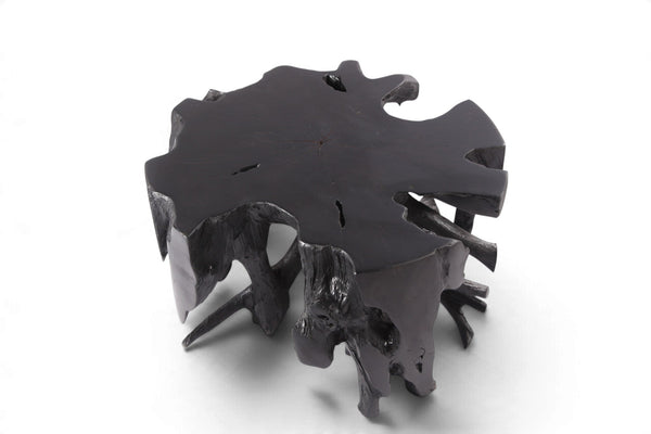 30” Diameter Black Teak Root Coffee Table 3 - Dyag East