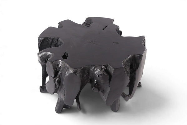 30” Diameter Black Teak Root Coffee Table 3 - Dyag East