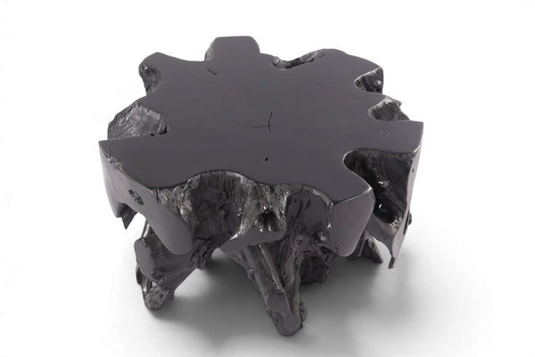 30” Diameter Black Teak Root Coffee Table - Dyag East