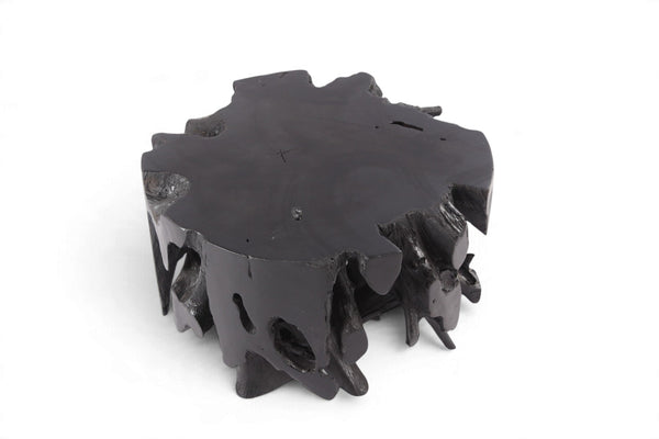 30” Diameter Black Teak Root Coffee Table 4 - Dyag East