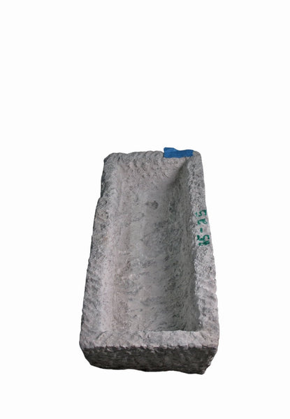 32" Inch Long Hand Chiseled Stone Trough 24 - 25 - Dyag East