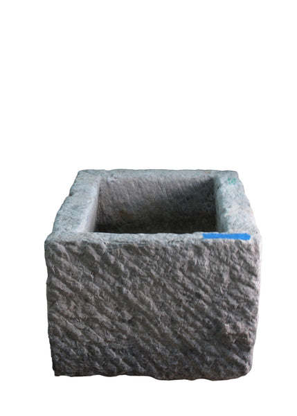 32" Inch Long Hand Chiseled Stone Trough 28 - Dyag East