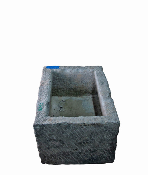 32" Inch Long Hand Chiseled Stone Trough 28 - Dyag East