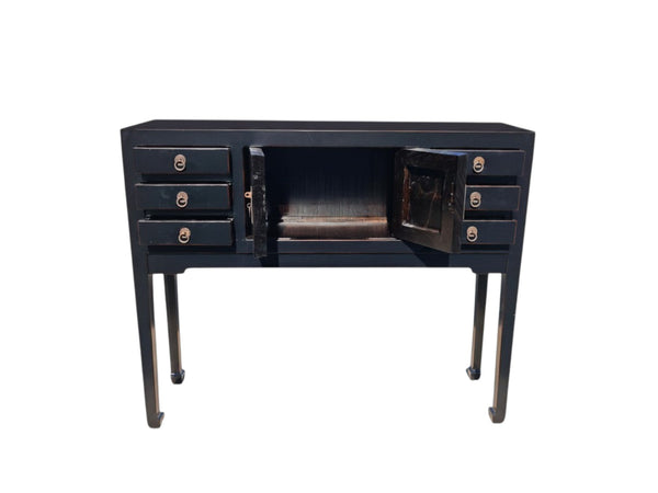 37" Long Antique Multi-Storage Console Table - Dyag East