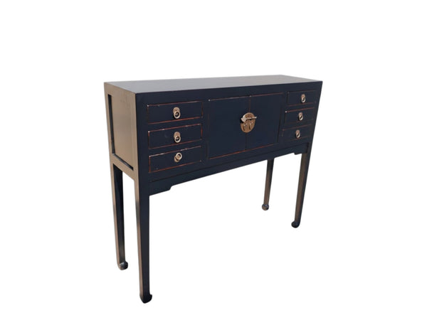 37" Long Antique Multi-Storage Console Table - Dyag East