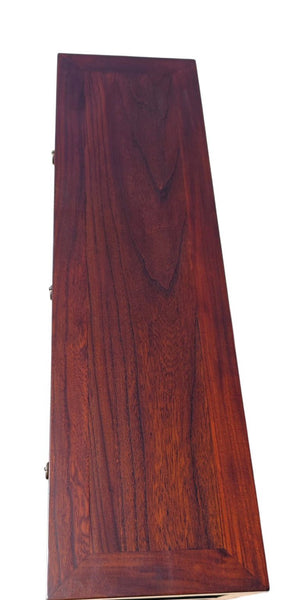 37" Longe 3-Drawer Reddish Brown Console Table - Dyag East