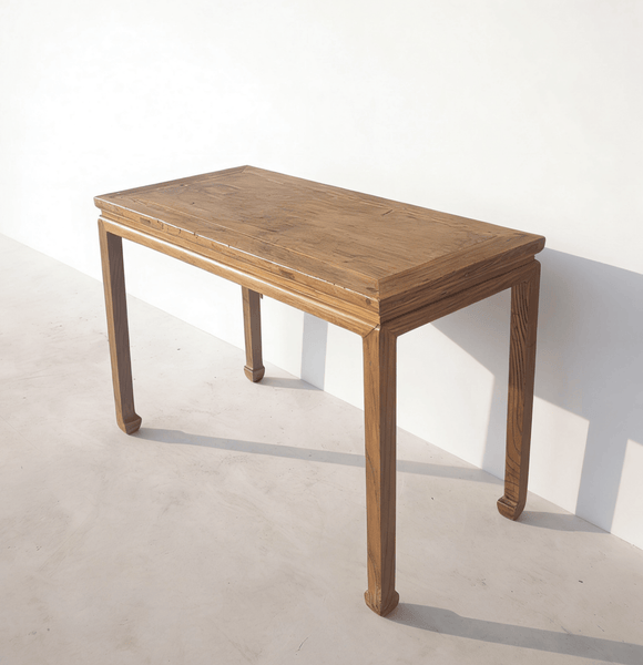 40" Long Elm Square - Corner Table - Dyag East