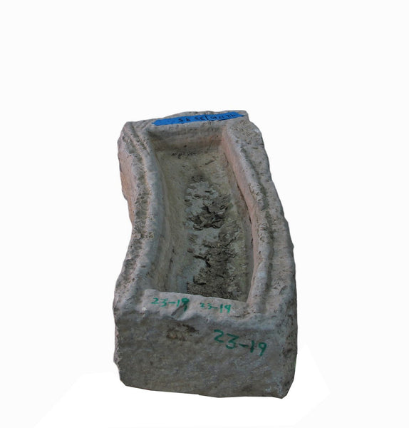 42" Inch Long Hand Chiseled Stone Trough 19 - Dyag East