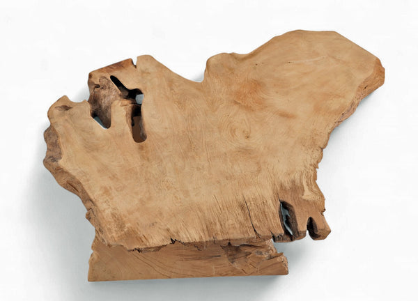 One Slab Free Form Rustic Reclaimed Coffee Table