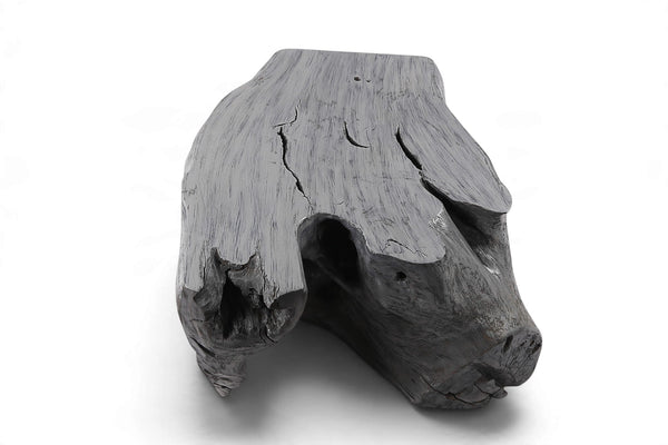 47” Inch Free Form Black Accent Table - Dyag East