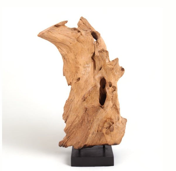 47" Inch Tall Organic Teak Natural Sculpture - Dyag East