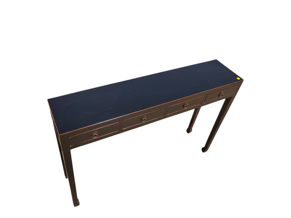 48" Long 4 Drawer Elm Console Table - Dyag East