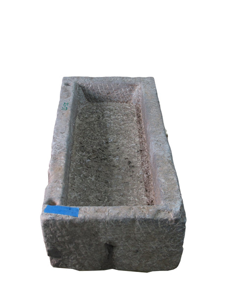 50" Inch Long Hand Chiseled Stone Trough 37 - Dyag East