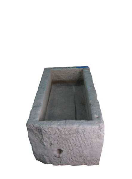 54" Inch Long Hand Chiseled Stone Trough 21 - Dyag East