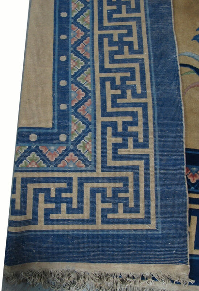 Vintage Chinese Art Deco Rugs: 12'5" x 9'2"