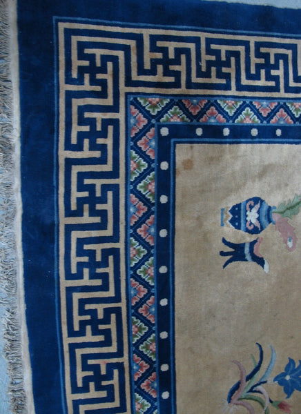 Vintage Chinese Art Deco Rugs: 12'5" x 9'2"