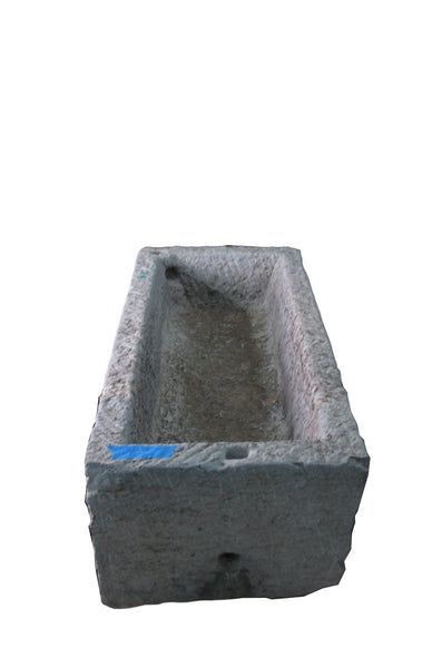 59" Inch Long Hand Chiseled Stone Trough 13 - Dyag East