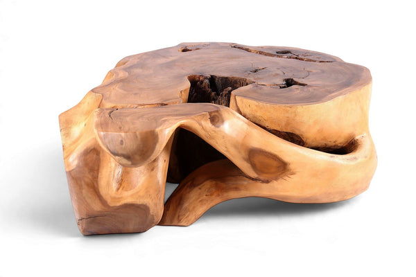 61” Wide Natural Form Organic Teak Root Coffee Table - Dyag East
