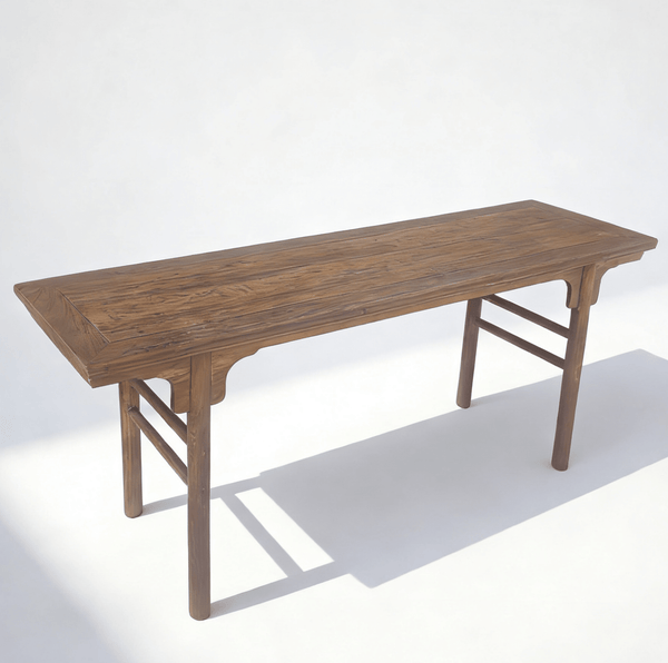 62" Long Antique Brown Console Table - Dyag East