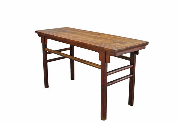 62" Long Antique Brown Console Table - Dyag East