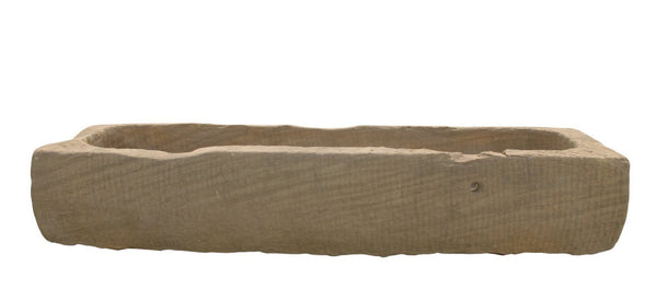 70" Inch Long Hand Chiseled Stone Trough 63 - Dyag East