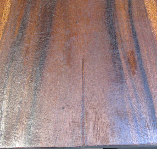70" Long Hand Carved Modern Sculptural Bench in Ebony & Brown - Dyag East