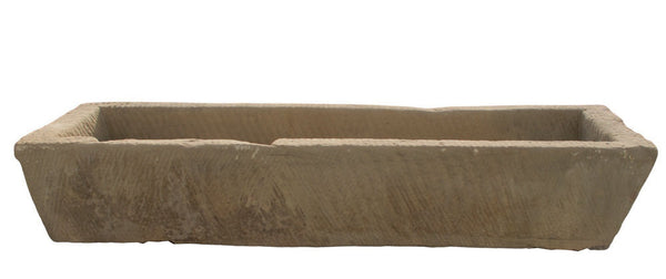 71" Inch Long Hand Chiseled Stone Trough 61 - Dyag East