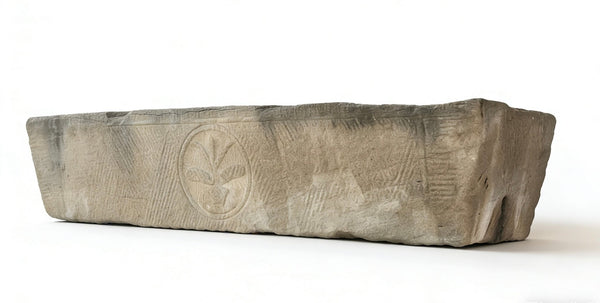 71" Inch Long Hand Chiseled Stone Trough 64 - Dyag East