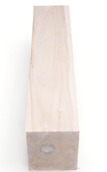 71" Inch Long Modern White Sculpture Bench - 8 - Dyag East