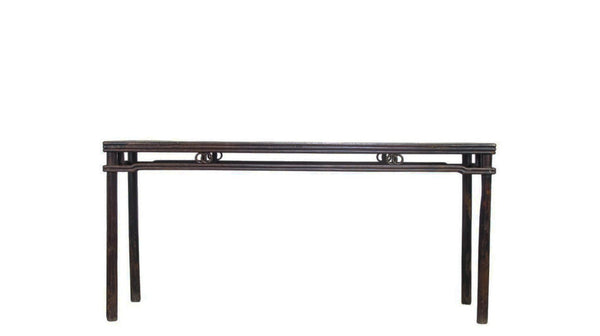 72" Long Antique Elm Console Table - Dyag East